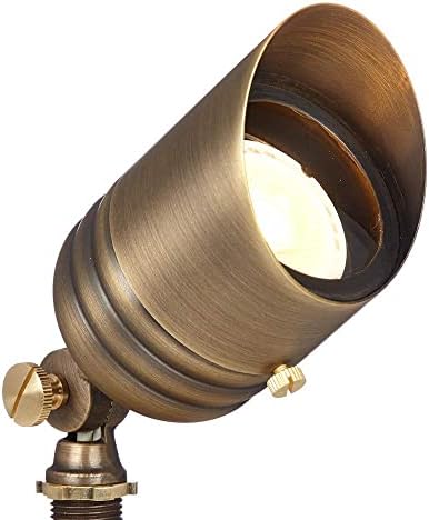 VOLT 12V Fat Boy Outdoor Spotlight (Bronze) & 5W 2700K MR16 LED Bulb