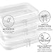 3PCS Clear Hard Shell Zipper Cases, Transparent PET Storage Cases with Double Zipper, Stackable Sealed Toy Storage Bags, Clear Busy Bags for Travel Toiletry Organiser, Makeup and Stationery