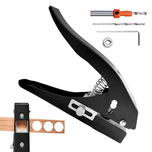 バッジ用ホールパンチ | 丸型ワンタッチバッジ用パンチ - 業務用手動ハンドヘルドパンチャー 写真 タグ カード 厚紙 クラフト 段ボール用