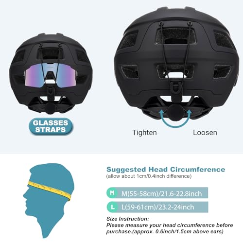 Image of Favoto Mountain Bike Helmet - Duall Shell Lightweight MTB Helmet Bicycle Helmet Adjustable for Adults Men Women Youth CPSC Certificated