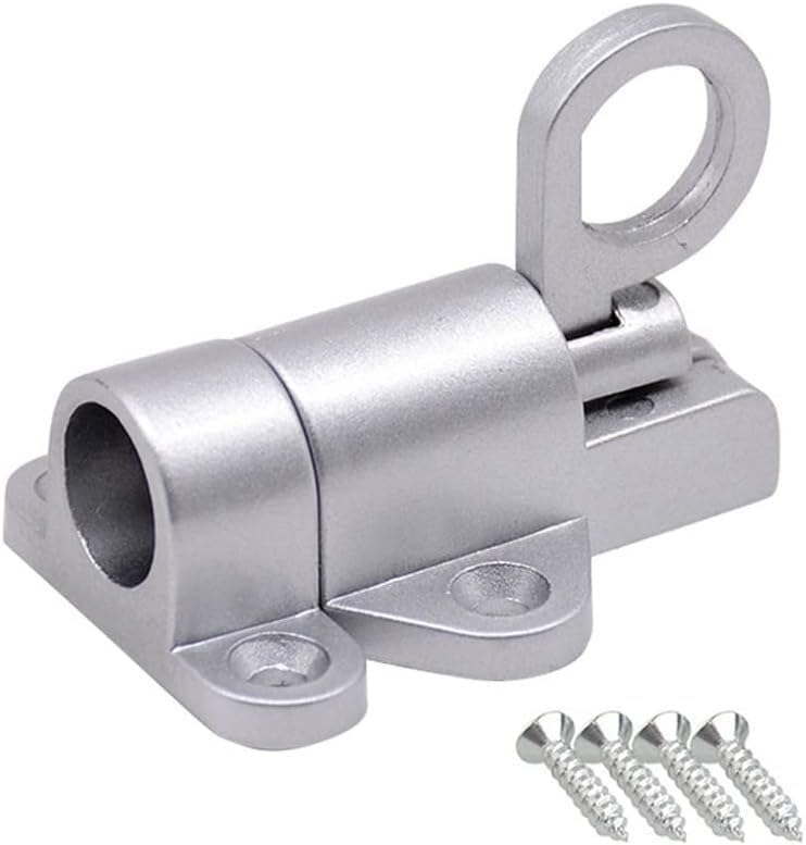 Pasador de pestillo para pernos de puerta con anillo de tracción automático