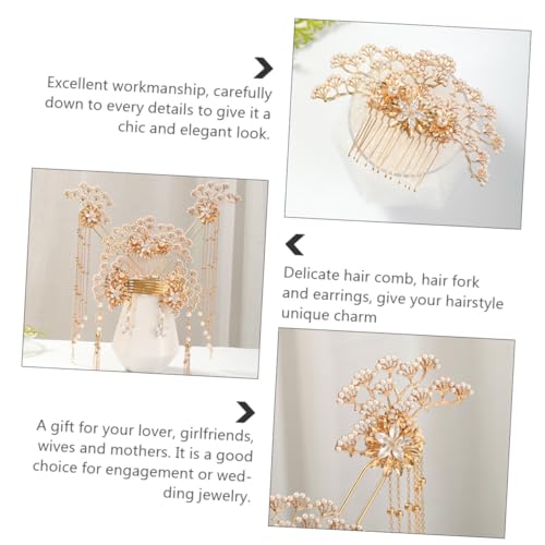 Ensemble de 7 bâtonnets à cheveux pour mariage chinois chic - 3