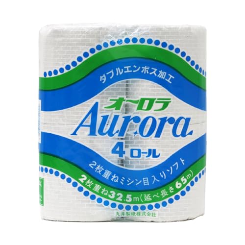 トイレットペーパー ダブル 4個 1パック オーロラ