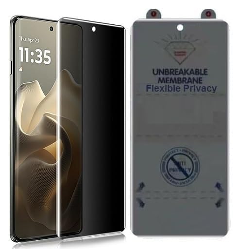 Image of ZARALA Privacy Hydrogel Screen Protector for Motorola Moto Edge 50 Pro 5G /Edge 50 Fusion 5G Anti-Spy Flexible TPU Private Protective Film, Anti-Scratch Anti-Peeping Ultra-Thin Soft Hydrogel Protective Film
