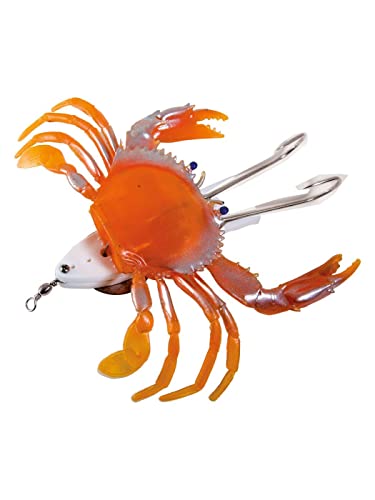 T2 TAKE TWO Monster Crab Granchio Armato con Doppio Amo e Slitta piombata da 300Gr, 21 cm