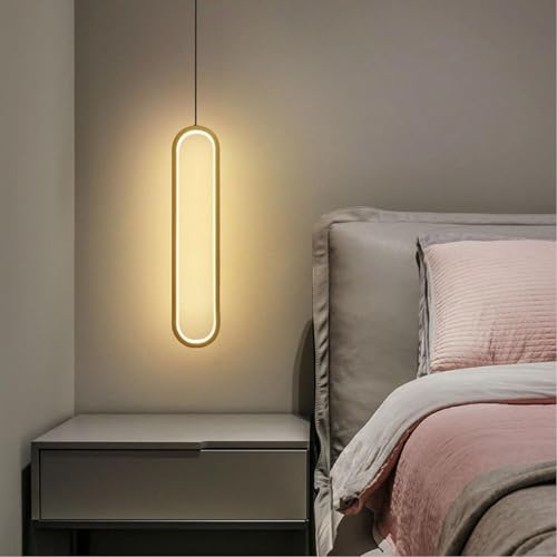 Lustre LED noir au design moderne et épuré pour éclairage salon et cuisine