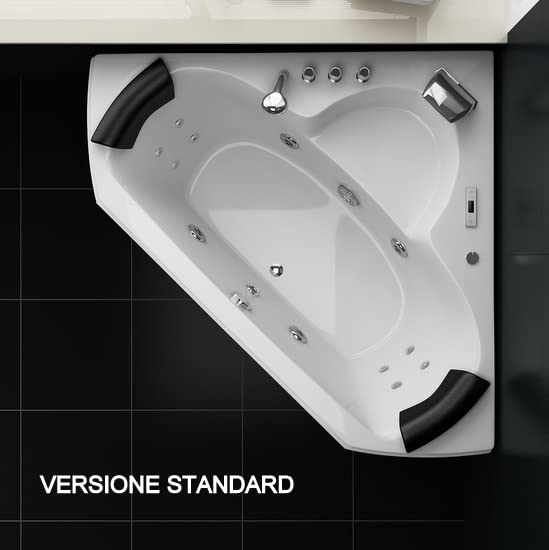 Bagno Italia Vasca idromassaggio 135x135 2 posti 12 getti con cromoterapia radio e doccino I