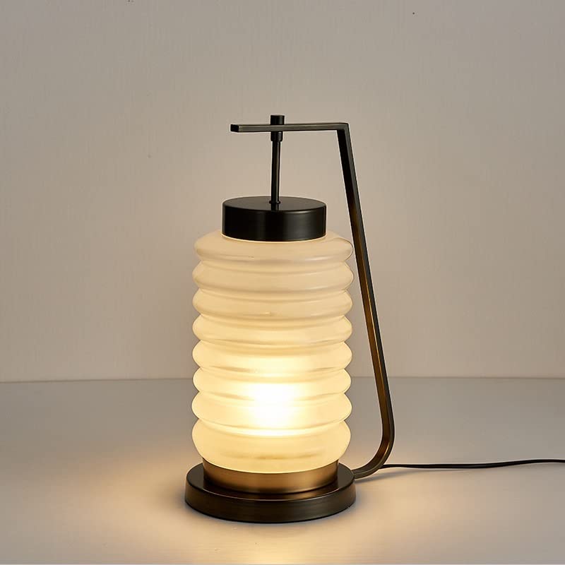 Lampy stołowe do sypialni w stylu chińskim, nowoczesne, proste, kreatywne, szklane, biurko, lampa LED, dom, dekoracyjny gabinet, sypialnia, salon, stolik nocny