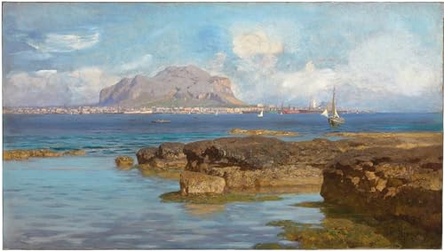 Tableaux sur toile pour habiller un mur vide paysage Palerme Lojacono 60x90