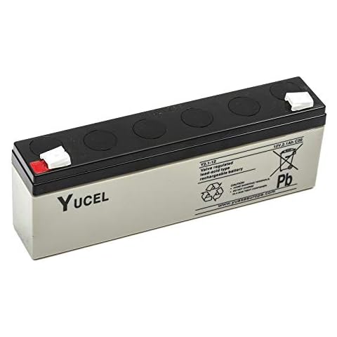Yucel/Yuasa Y2.1-12 Sealed Lead Acid Battery 12v 2.1ah Fire Alarm Panel Back Up Cover