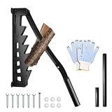 YedZen Wandhalterung Holzspalter, Wandmontage Karbonstahl Manueller Handholzspalter mit 2 Abziehbar Griff Brennholzspalter, Anzündholz Spalter Anzündspalter Werkzeug für Indoor Outdoor Holz Spalten