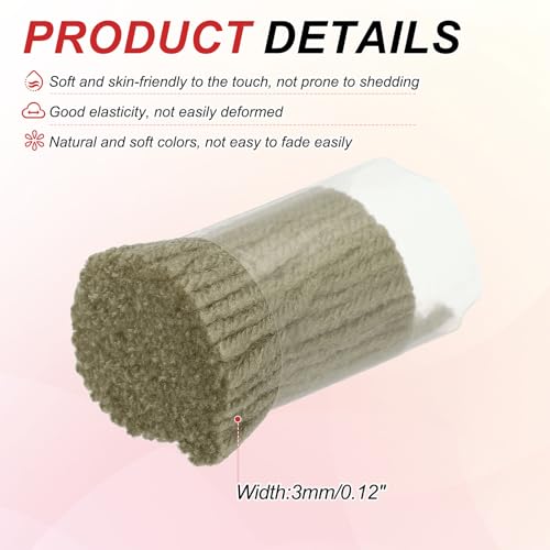 Image of MECCANIXITY 15 Rolls Latch Hook Yarn, 3mm Black Latch Hook Kit Yarn Precut Hook Rugs Making Crochet Bundles for Rug Adults Beginners Tapestry DIY Craft