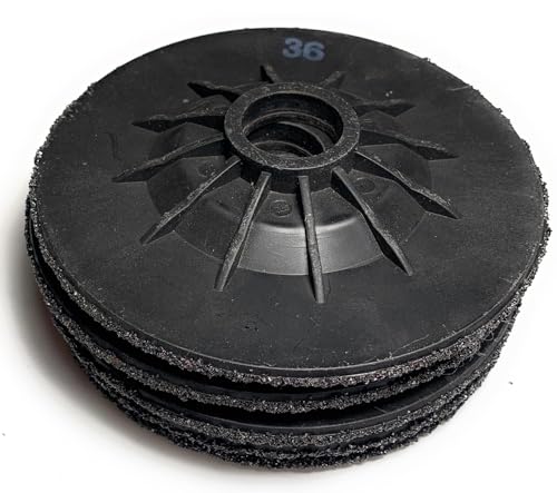 SIGNI S/C Plastic Back Grinding Disc for Granite/Marble/Concrete and Glasses (36 Grit, 4.5 inch)