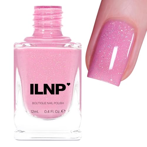 Image of ILNP Holding Hands - Delicate Pink Holographic Jelly Nail Polish