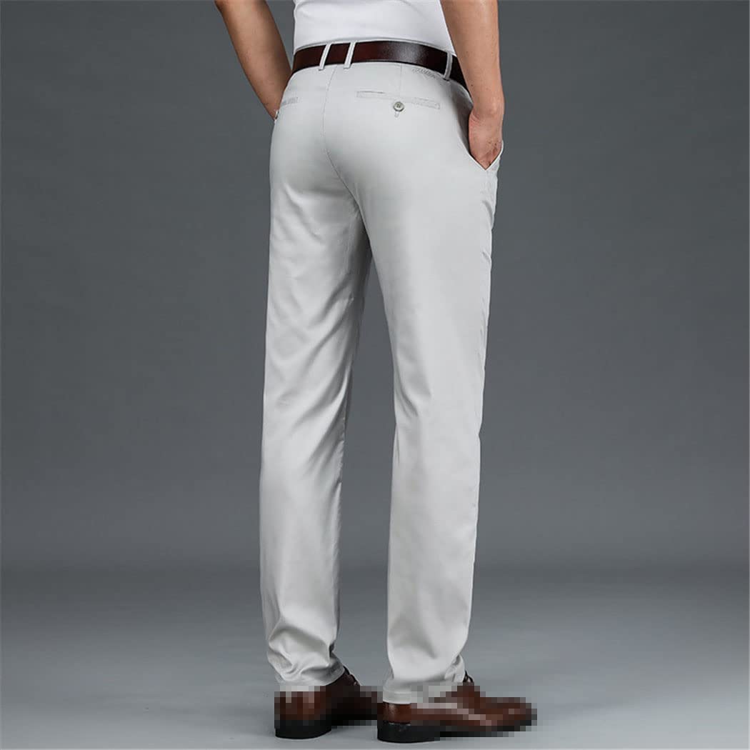 keusyoi Pantaloni casual con ricamo classico Pantaloni leggeri Primavera ed Estate Pantaloni da uomo Casual Business