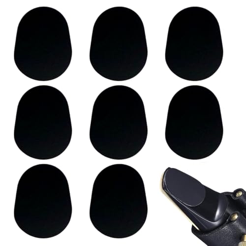 Parthan 8 Stück Mundstück Kissen, Klarinette, Tenorsaxophon, Alt-Saxophon, Mundstück Patches, Schwarz, Hohe Qualität, Schutz für Musikinstrumente, Klarinette Mundstück, Mundstück Pads