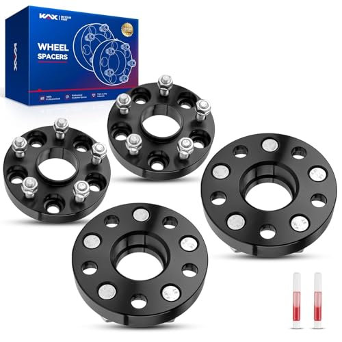 KAX 5x4.5 Wheel Spacers,1 inch 5 Lug Hub Centric Wheel Spacers fit for Camry, RAV4, Highlander, Sienna, RX350, ES350, Venza, Avalon, ES330, Prius V with M12x1.5 Studs 60.1mm Hub Bore,4Pcs