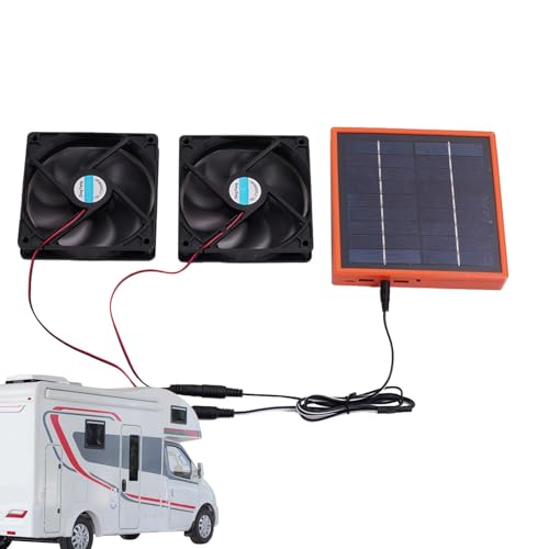 Extractor De Aire Solar - Ventilador Solar Con Batería, Extractor De Aire Solar - 2X 30W Pequeño Ventilador De Cobertizo Para Escape, Ventilación De Cobertizo Con Cable De Encendido/apagado, Ventilado