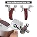 Obert Hunting Slingshot Metal Stainless Slingshot Catapult Wooden Handle Aiming Points Sling Shot with 3Pcs Replacement Rubber Bands