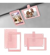 2-Pack Car Visor Photo Holders - Clip On Picture Frame For 3x5 Photos, Car Decor Accessory