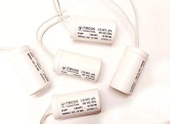 ERH India (Pack of 5) 2.5 mfd fan capacitor for ceiling fan 2.5 micro farad capacitor 220-240v AC