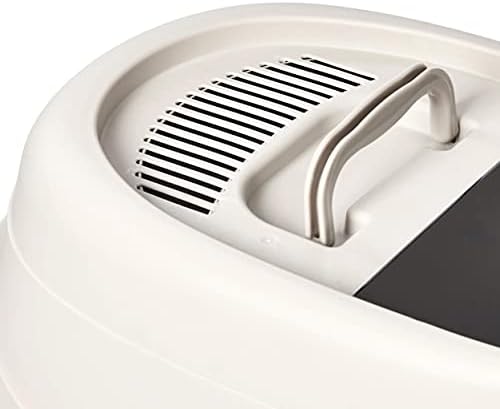 Amazon Basics No-Mess Enclosed Hooded Cat Litter Box, Standard, Multicolor, 53cm x 41cm x 38cm - 3