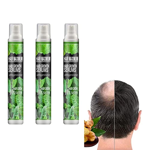 Hair-Growth Essence Spray, Herbal Hair Growth Maximizer Spray, Hair Growth Daily Nourishing Spray, Hair Serum Spray, 3Pcs