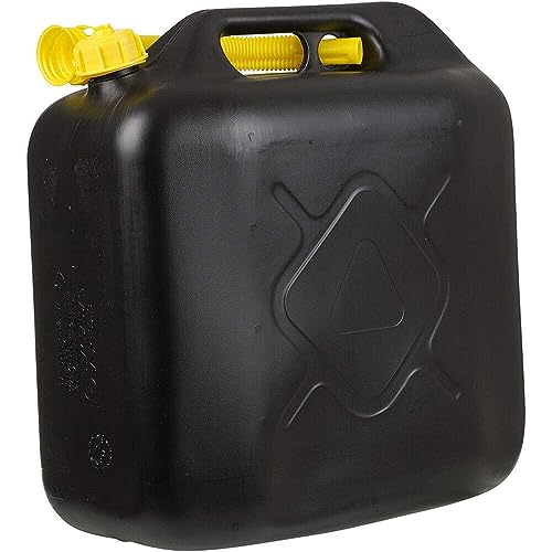 20L Jerry Can with Spout Nozzle (Black)