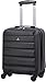 Produktbild Aerolite 45x36x20cm Koffer Handgepäck easyJet Maximale Größe ABS Cabin Baggage Hartschale Untersitz Bordkoffer Flugtasche mit 4 Rollen 5 Jahre Garantie (Schwarz)