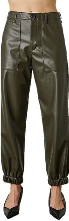 Velvet by Graham & Spencer Women's Rihanna Cuffed Jogger 2 Olive