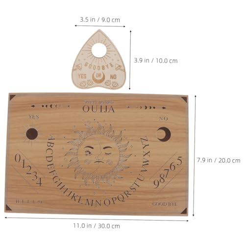 Adornos de estrellas de madera y tablero de péndulo místico para decoración de hogar 2