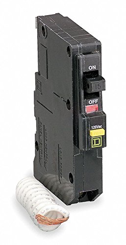 Square D Plug in Circuit Breaker, QO, Number of Poles 1, 15 Amps, 120/240VAC, Arc Fault Circuit Interrupter