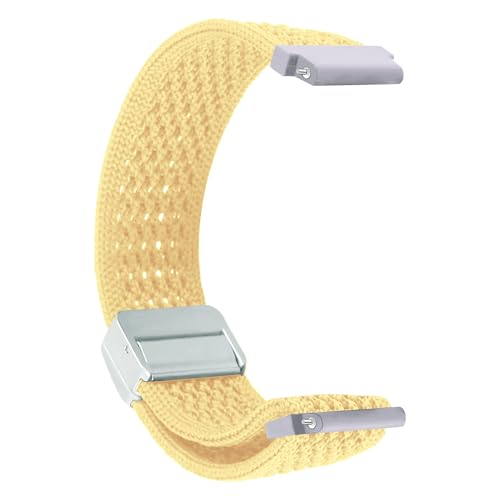 Image of ACM Watch Strap 20mm compatible with Compaq Q Watch Smartwatch | Woven Braided Magnetic Adjustable Luxury Belt Band