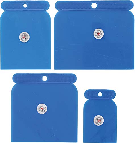 Kraftmann - Set 4 Pezzi Spatole In Plastica, 50-80-100-120 Mm Bgs1634