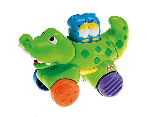 Fisher Price Spielzeug - Infant Amazing Animals Press and Go Gator - Kleinkinder zwischen 6-36 Monaten.
