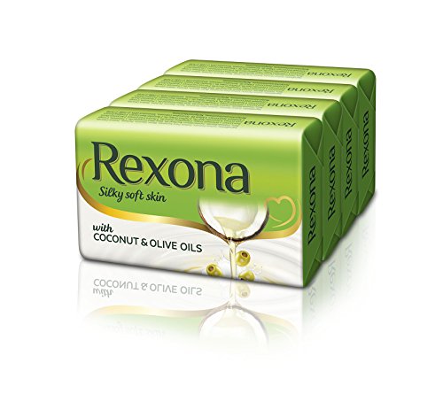 Rexona Silky Soft Skin Soap Bar, 100 gm (Pack of 4)