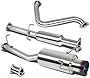 DNA MOTORING CBE-HP97-BT Dual Muffler Catback Exhaust System [Compatible with 97-01 Honda Prelude 2.2L l4 Engine ONLY]