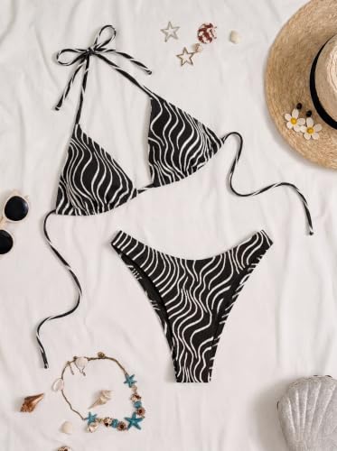 Image of Women's Bikini Sets Crochet Triangle Swimsuits 2 Piece Thong Bathing Suits