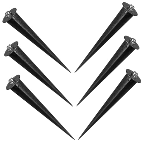 Toddmomy 6 Piezas Soportes Plásticos de Repuesto para Luces Solares de Jardín de Accesorios para Iluminación de Paisajes y al Aire Compatible con Luces de y Focos de Jardín