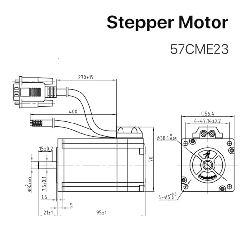 Moteur pas à pas 57CME23 évite les décalages d'axe sur machine CNC - 6