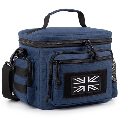 Lunch Box for Men, Tactical Lunch Bag MOLLE Webbing Leakproof Insulated Lunch Cooler Women Adult Meal with Adjustable Shoulder Strap Lunch Pail