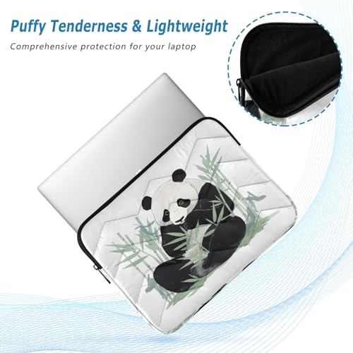 Funda para portátil Panda Eats Bamboo 13-14 pulgadas miniatura 5