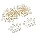 48pcs Metal Paper Clips Crown Shape Paperclips Decorative Bookmarks File Paper Documents - Crown