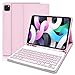 Price comparison product image iPad Air 5th Generation Keyboard Case 10.92022, Slim Smart Keyboard Case for iPad Air 5th Gen 2022/Air 4th Gen 2020 10.9 Inch/Pro 11 2018, Detachable Wireless Keyboard with Pencil Holder (Pink)