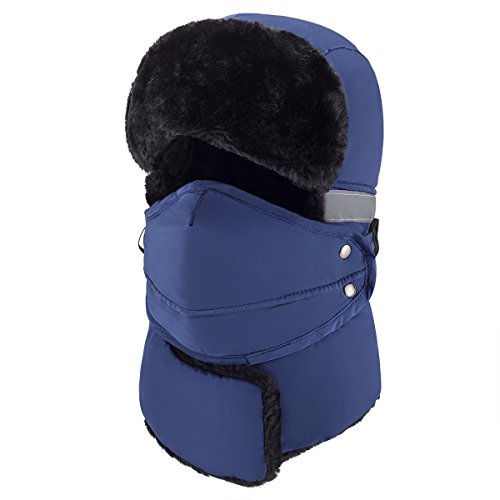 mysuntown Winter Hat for Men and Women,Windproof Warm Hat & Trapper Ushanka Hat