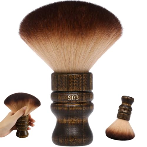 Cepillo de cuello para evitar rojeces cepillo de plumas suaves retro portátil pack de 2 5