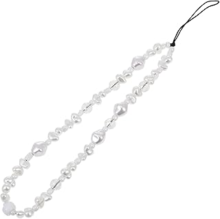 Mikinona Cadeia De Telefone Celular Pérola Pérola Jóias Pulseira De Charme De Telefone Acessórios De Pérola Capa Protetora De Telefone Cordão De Pulso Alça De Pulso De Telefone Pendurado