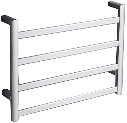 HUAERTE Heated Drying Warm Towel Rack 220V Outlet Electric Sliver