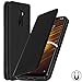 Produktbild AURSTORE Xiaomi Pocophone F1 Hülle Handyhülle Xiaomi Pocophone F1 Tasche Leder Flip Case Brieftasche Etui Schutzhülle für Xiaomi Pocophone F1 Cover (SCHWARZ)