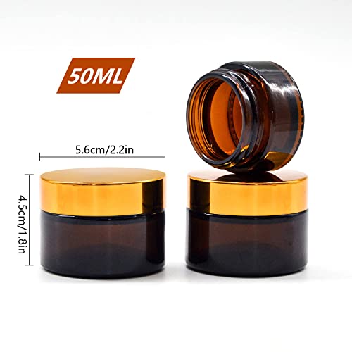 6 barattoli da viaggio in vetro da 50 ml, vasetti